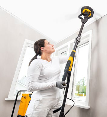 Construction filler sanding
