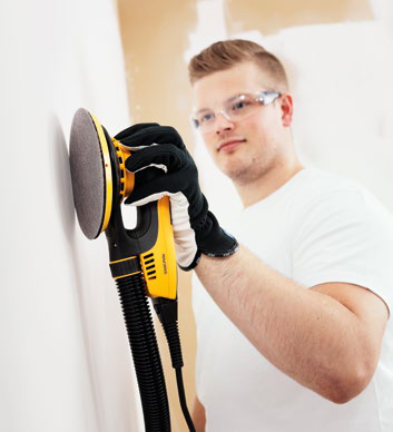 Wall and ceiling sanding